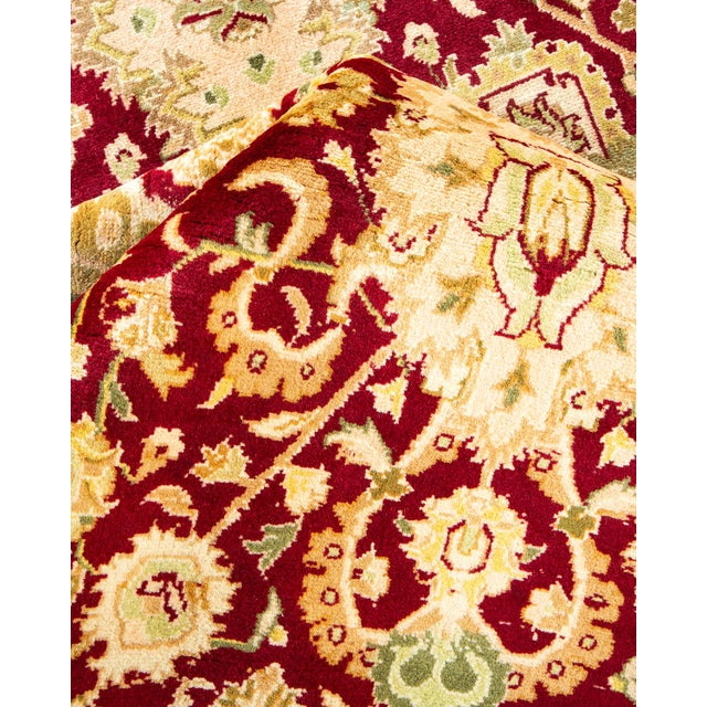 Textile Mogul, One-of-a-Kind Hand-Knotted Area Rug - Red, 8' 1" x 10' 2" For Sale - Image 7 of 8