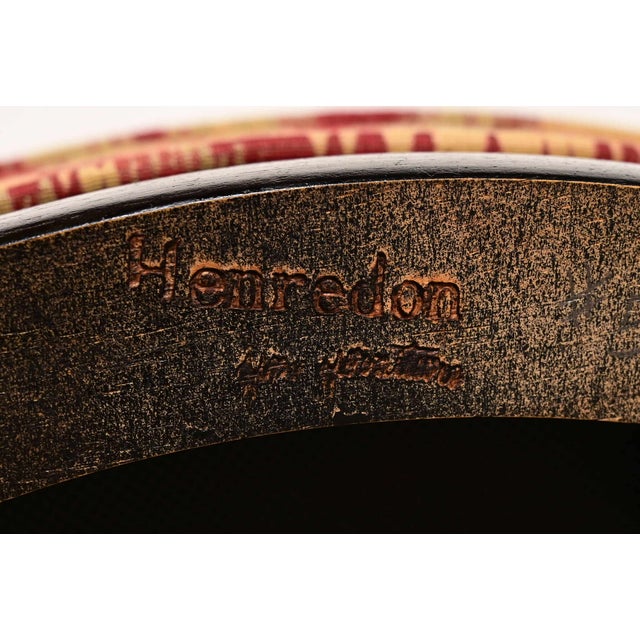 Henredon Hollywood Regency Chinoiserie Ebonized Walnut High Back Dining Chairs, Set of Six For Sale - Image 10 of 13