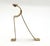 Set of Vintage Brass Curtain Rod Brackets For Sale - Image 4 of 5