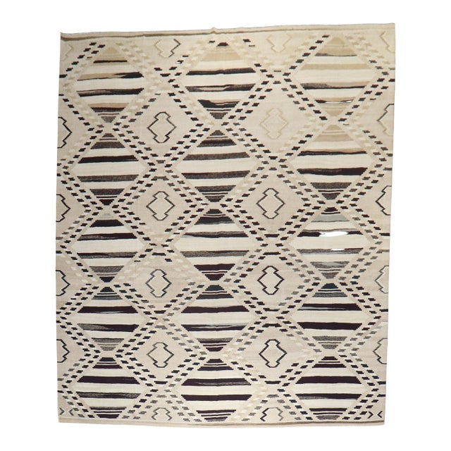 Mid 20th Century Modern Room Size Turkish Kilim For Sale