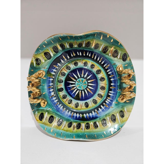 Ceramic Plate from H. Bequet Quaregnon, Belgium, 1950s For Sale - Image 15 of 15