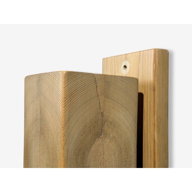 Wood Leif Wikner, Swedish Modern, Pine Wall Sconce, Sweden, 1970s For Sale - Image 7 of 11