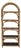 Coastal Regency British Colonial Tortoise Bamboo Etagere Bookcase Shelf Arched For Sale