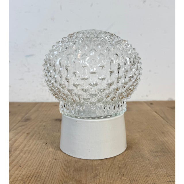 1970s Vintage White Porcelain Ceiling Light, 1970s For Sale - Image 5 of 9