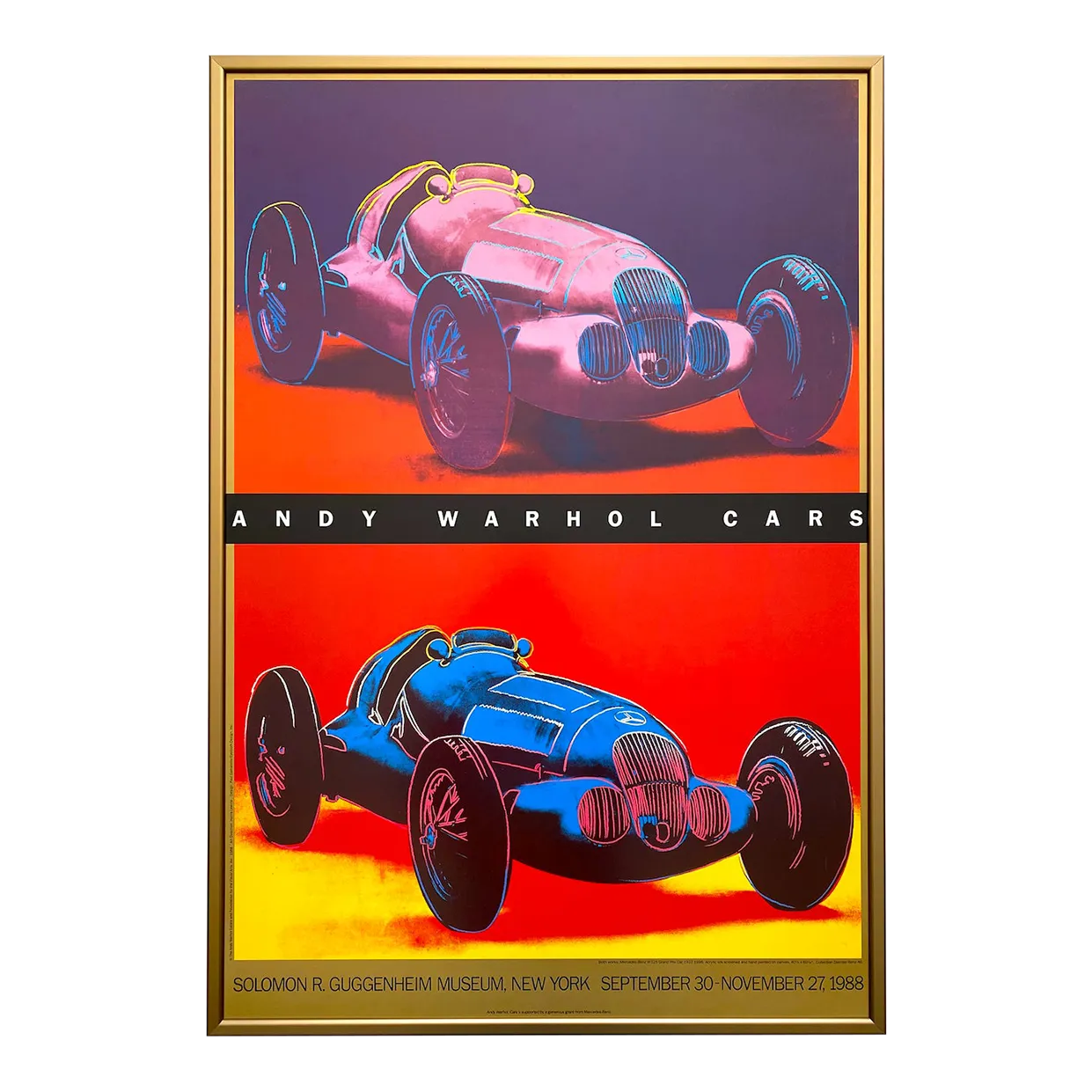 AndyWarhol展　ポスター　ANDY WARHOL CARS andy-warhol-estate-vintage-