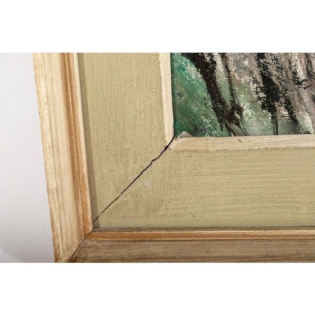 Mid 20th Century Cata Dujšin Ribar (Croatian, 1897-1994) "Mountains in Montenegro" Oil on Canvas For Sale - Image 5 of 7