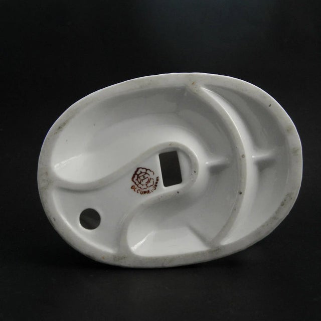 Mid-Century Renaissance Porcelain Piano Woman & Gentleman Courtship Made in Occupied Japan For Sale - Image 10 of 10