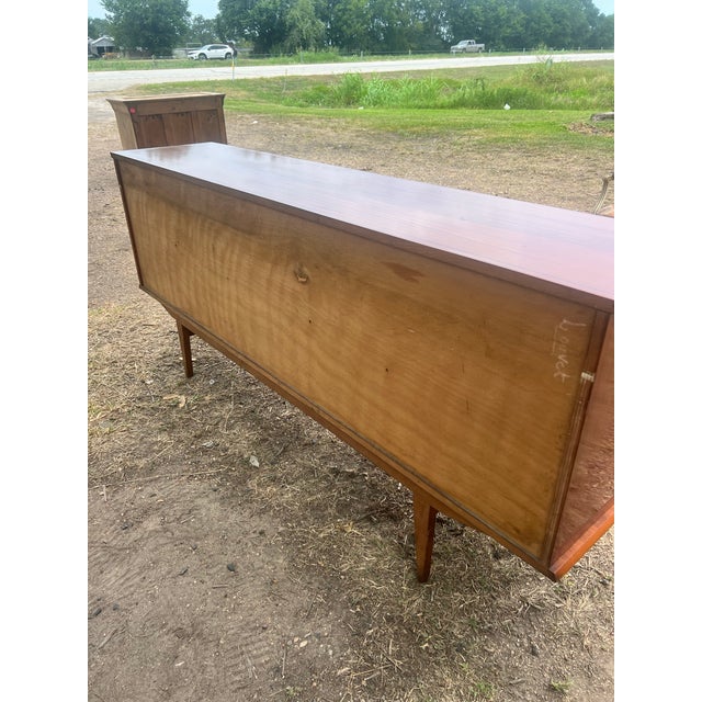 French Mid-Century Modern 1960's Mahogany Sideboard For Sale - Image 12 of 12