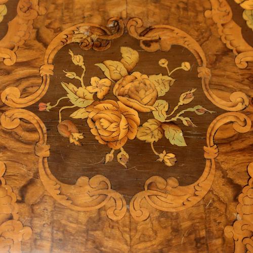 Wood Coffee Table in Walnut and Walnut Burl For Sale - Image 7 of 11