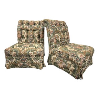 20th Century Slipper Chairs- a Pair For Sale