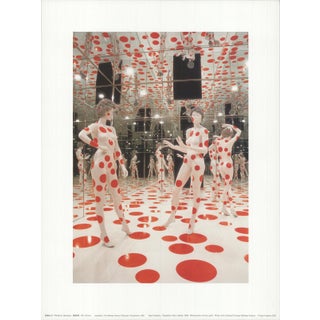 2001 Yayoi Kusama 'Repetitive Vision Detail' Contemporary Red, White Germany Offset Lithograph For Sale