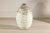 Large Artisan Cream Glazed Ceramic Vase with Brown Striated Bands For Sale - Image 15 of 17