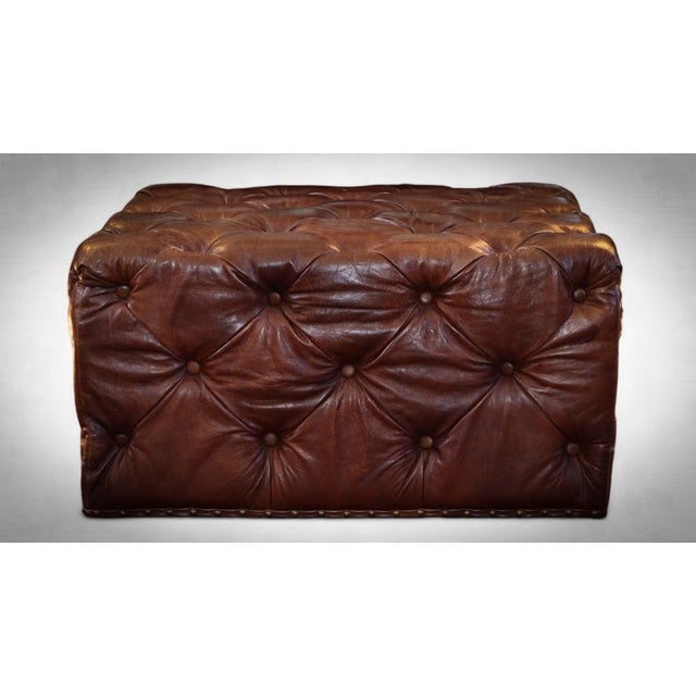 Up for grabs here is an impressive large timothy oulton lord digsby footstool / ottoman in beautiful soft leather. colour:...