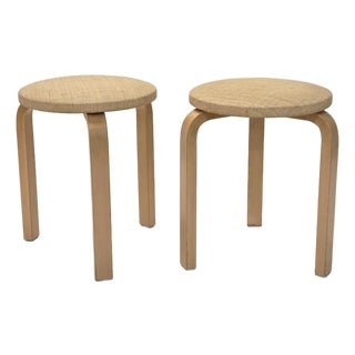 Vintage Stools by Alvar Aalto for Artek, Finland, 1950s, Set of 2 For Sale
