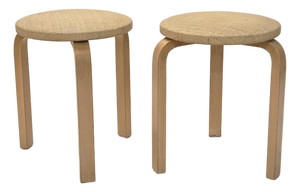 Vintage Stools by Alvar Aalto for Artek, Finland, 1950s, Set of 2