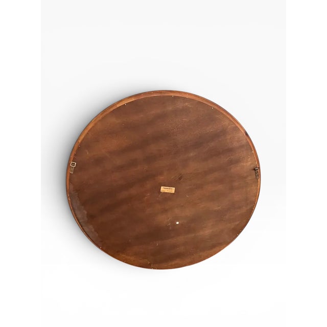 Late 20th Century 1990s Henredon Round Wall Mirror For Sale - Image 5 of 9