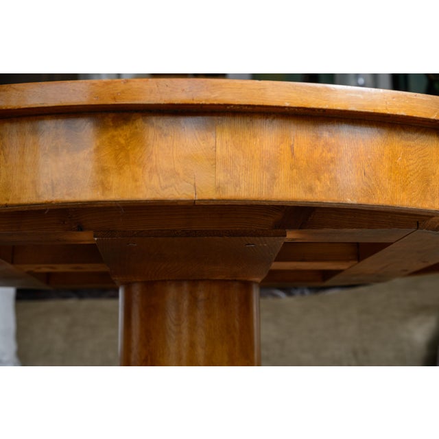 Wood Biedermeier Style Cherrywood Round Center Table For Sale - Image 7 of 8
