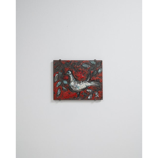 20th Century Belgian Concrete Wall Art Of Bird For Sale - Image 9 of 18