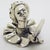 Metal Vintage Italian Handmade Sterling Silver 925 Woman With Fan Bust Figurine Decorative Solid Sculpture For Sale - Image 7 of 14