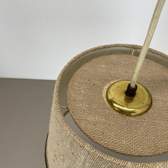 1970s Minimalist Adjustable Swing Arm Brass Wall Light with Shade, Germany, 1970s For Sale - Image 5 of 14