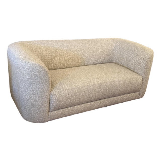 Crate & Barrel Contour Collection Apartment Sofa, Oat For Sale