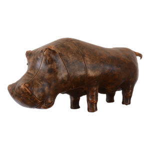 Vintage 1960s Dmitri Omersa Leather Hippo