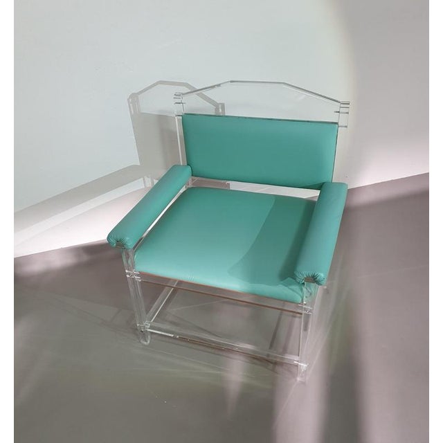 Acrylic Glass Chair, 1980s For Sale - Image 5 of 18