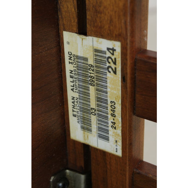 Ethan Allen Cherry Mission Style End Table For Sale - Image 15 of 15