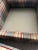 American Vintage Plaid Fabric Armchair For Sale - Image 3 of 5