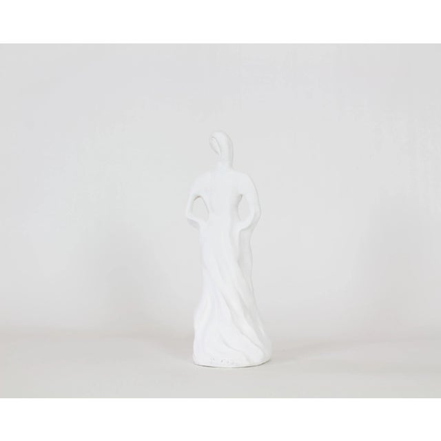 Figurative Free Form White Plaster Sculpture, Female Figure Sculpture For Sale - Image 3 of 5
