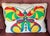Textile Mid-Century Modern Rectangular Accent Pillow With Quilted Mod Graphic Butterfly Design Circa 1970 For Sale - Image 7 of 9