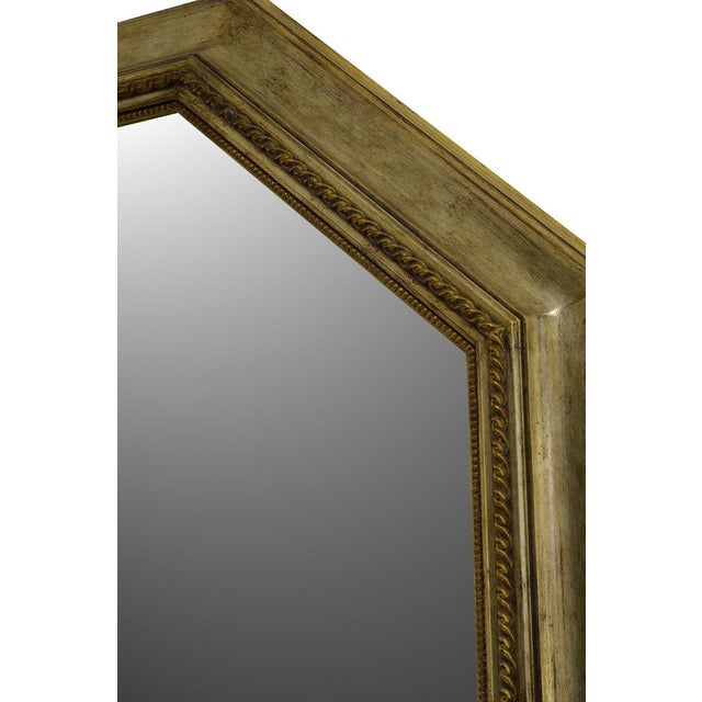 Vintage Mecca Silver Leaf Octagonal Wall Mirror, Italy, 2000s For Sale - Image 3 of 6