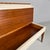 Art Deco Italian Bench in Wood and White Leather, 1940s For Sale - Image 6 of 18