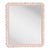 Fleur Home Carnival Gras Rectangle Mirror in Salmon Berry, 27x38 For Sale