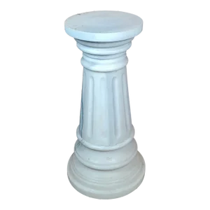 Italian 1920s Carved Marble Pedestal Column