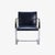 Mid 20th Century Brno Navy Leather Flat-Bar Chairs - Set of 6 For Sale - Image 5 of 10