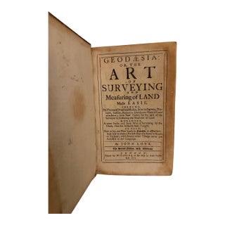 1715 Very Rare Antique Second Edition of John Love’s “Geodaesia: The Art of Surveying and Measuring” For Sale