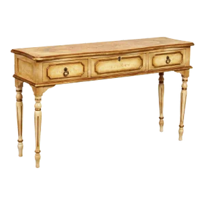 1990s Italian Florentine Style Paint Decorated Console Table