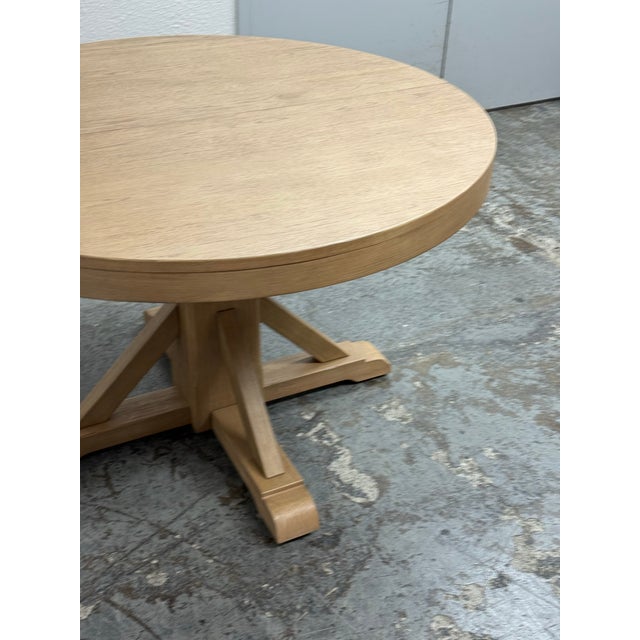Brown Pottery Barn Benchwright Extension Dining Table, 48 Inch For Sale - Image 8 of 12