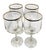 2000 - 2009 Vintage Clear Wine Glasses With Gold Rims - A Set of Four For Sale - Image 5 of 12