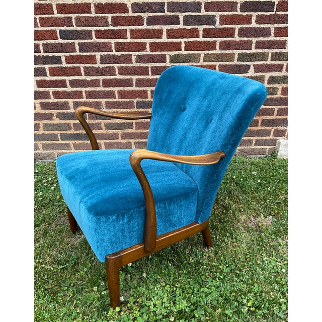 Slagelse Møbelværk Alfred Christensen Beech Lounge Chair C. 1960s For Sale - Image 4 of 16
