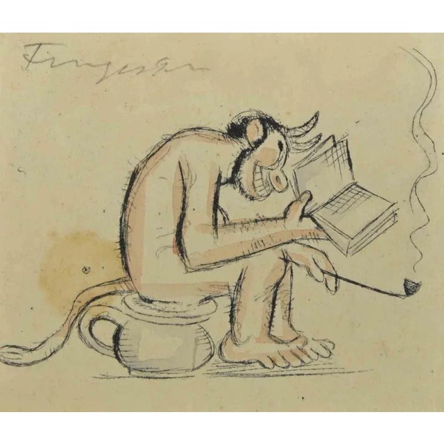 Ex Libris is a colored woodcut print created by Michel Fingesten. Hand Signed on the upper margin. Good conditions. Michel...