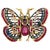 Bochic "Orient" Ruby, Multi Sapphires & Spinal Brooch Set In 18K Gold & Silver For Sale - Image 14 of 14