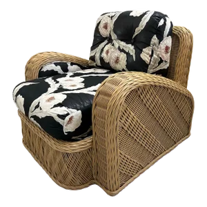 Late 20th Century Wicker Steamer Chair by Jay Spectre for Century