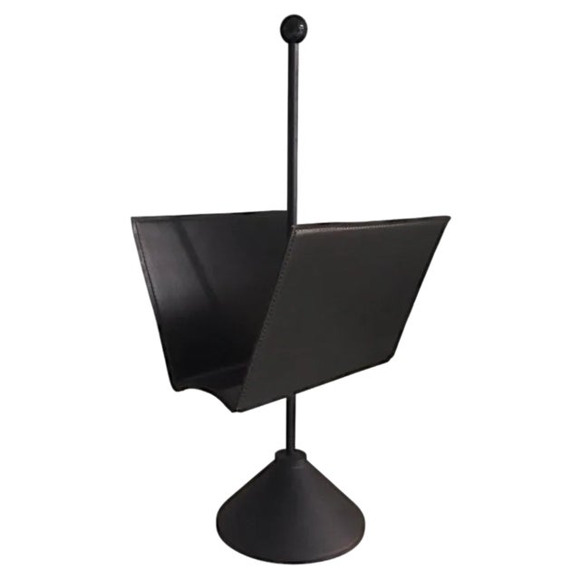 Minimalist Italian Magazine Rack by Porada Arredi, 1980s For Sale