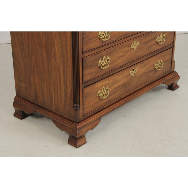 Henkel Harris Walnut Secretary Blind Door Desk For Sale - Image 14 of 18