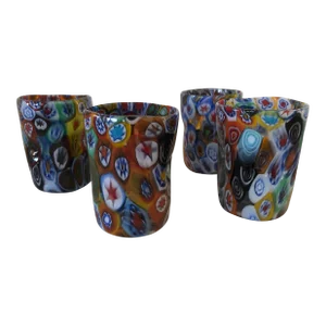 2000s "Murrisa Murano Glass" Glasses- Set of 4