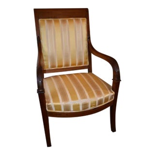 19th Century Napoleon I Period Open Armchair For Sale