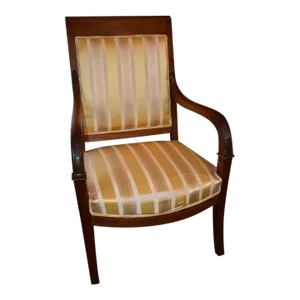19th Century Napoleon I Period Open Armchair