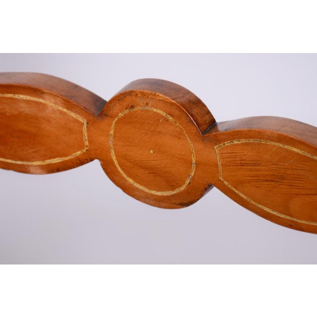 Set of Biedermeier Armchairs with Stool, Beech, Oak & Cherry, Austria, 1830s For Sale - Image 10 of 18